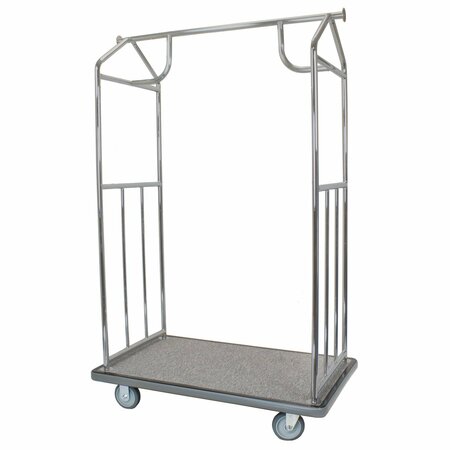 HOSPITALITY 1 SOURCE Bellmans Cart, All-In-One, Brushed XDBCBS-5